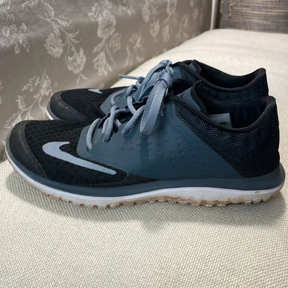 Nike Fitsole Lite Run 2 Black Grey Running Shoes Womens Size 6 - Picture 3 of 4